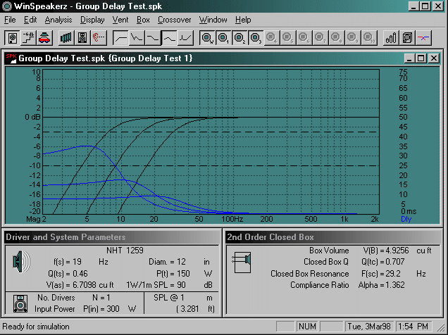 group delay comparison